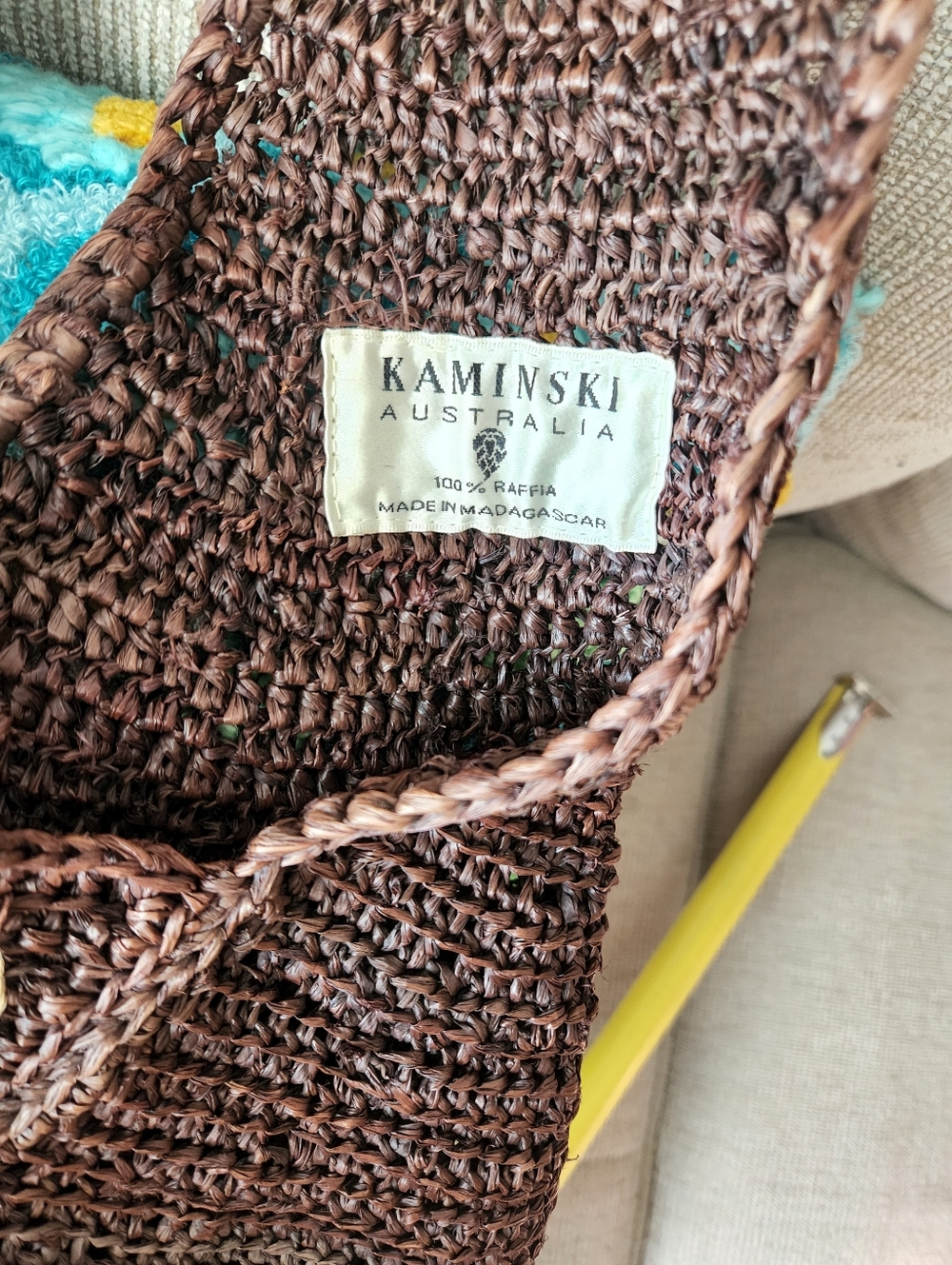 Helen Kaminski Brown Woven Crossbody Tote - Picture 5 of 12